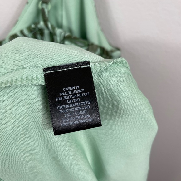 Leaf Print Green Kids Midi Mini Dress SunDress by Trixxi Size M - Picture 12 of 13